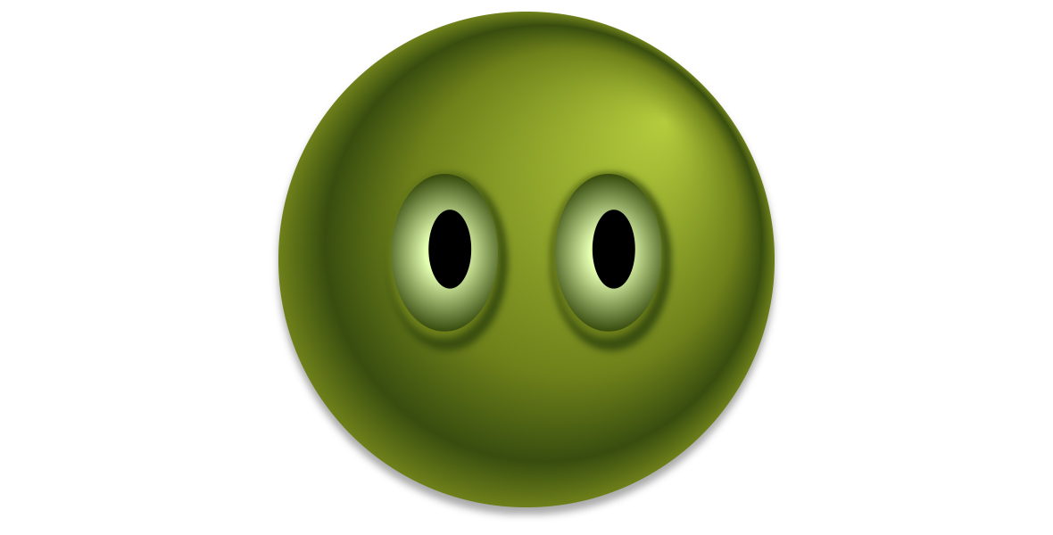 Creating eyes for the Frankenstein emoji