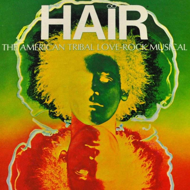Poster art from the musical Hair