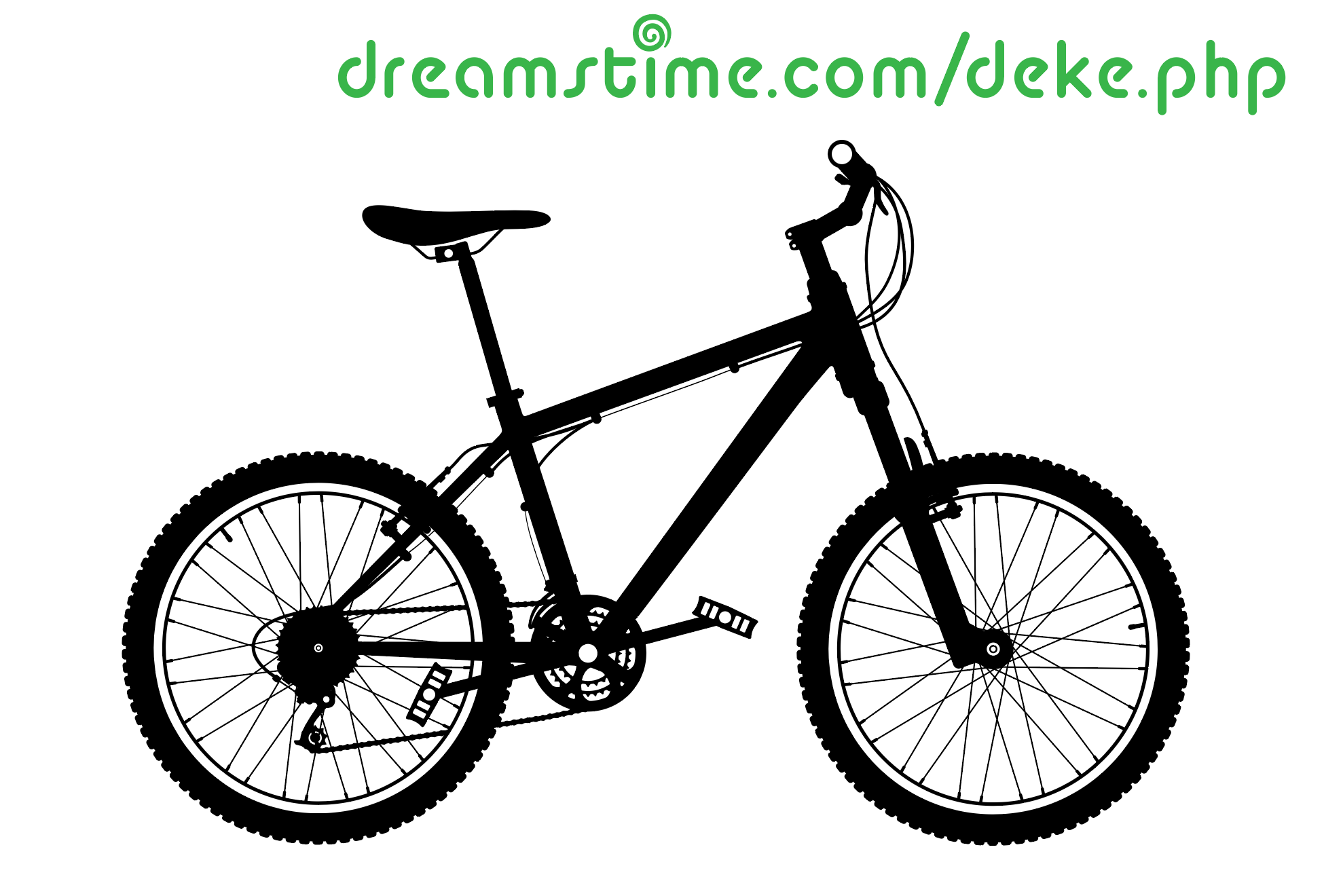 A vector bicycle illustration from Dreamstime.com