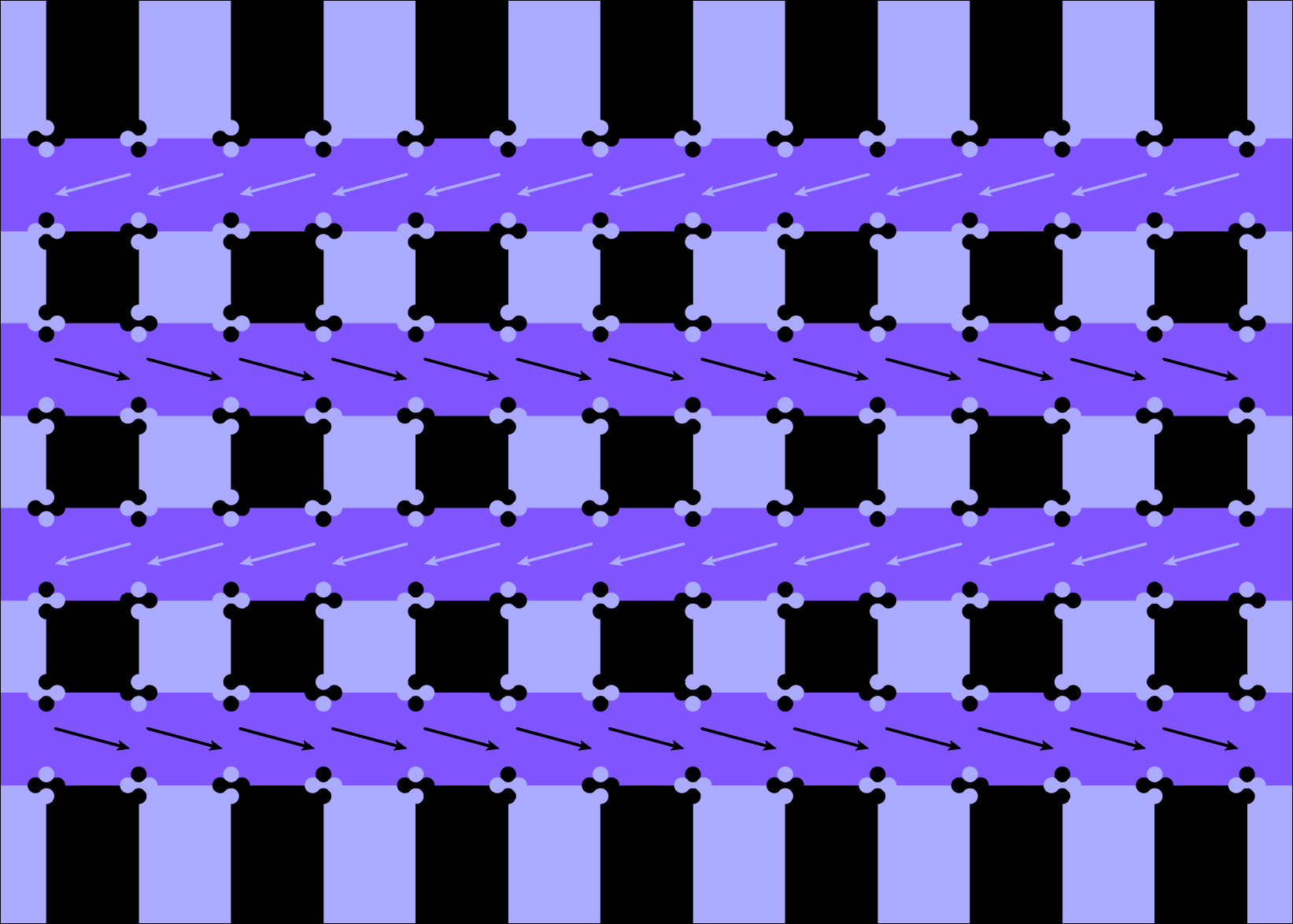white checker square or dot on top