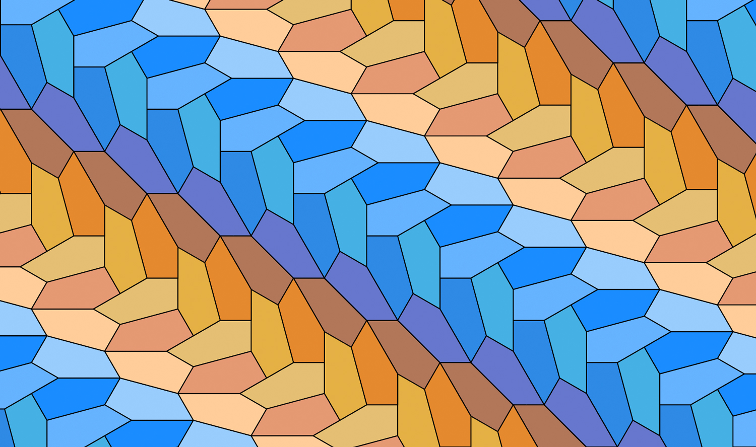 Type 15 tesselating pentagon pattern in Adobe Illustrator