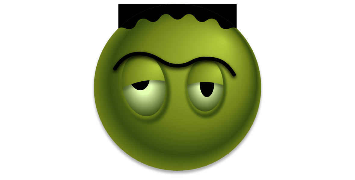 Frankenstein's emoji gets his signature flattop hairdo