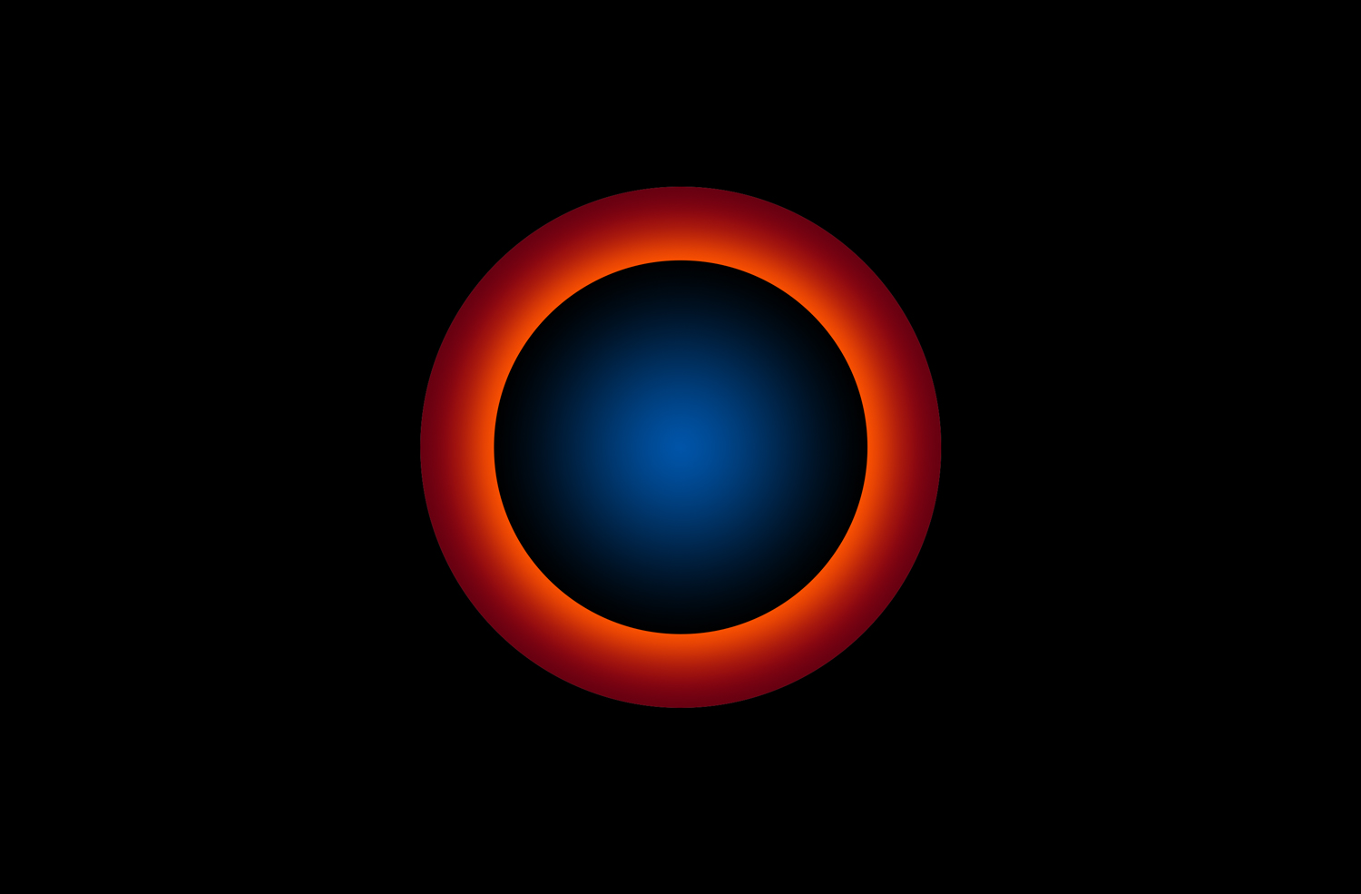 Custom orange-to-red gradient in outer ring in Photoshop
