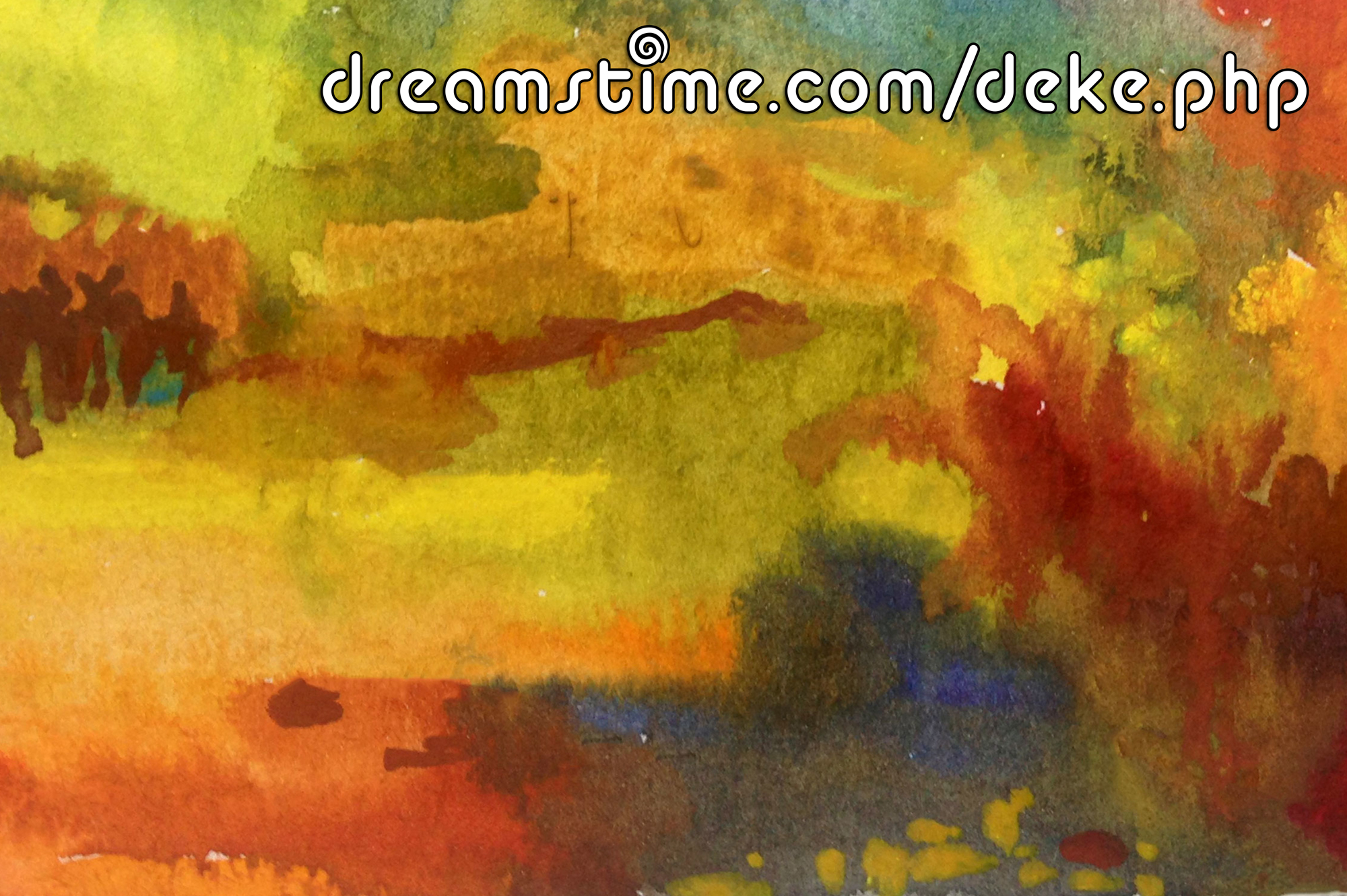 A darker abstract watercolor from Dreamstime