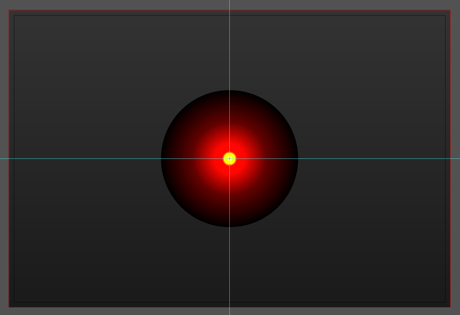 The pupil of HAL 9000 in Adobe Illustrator