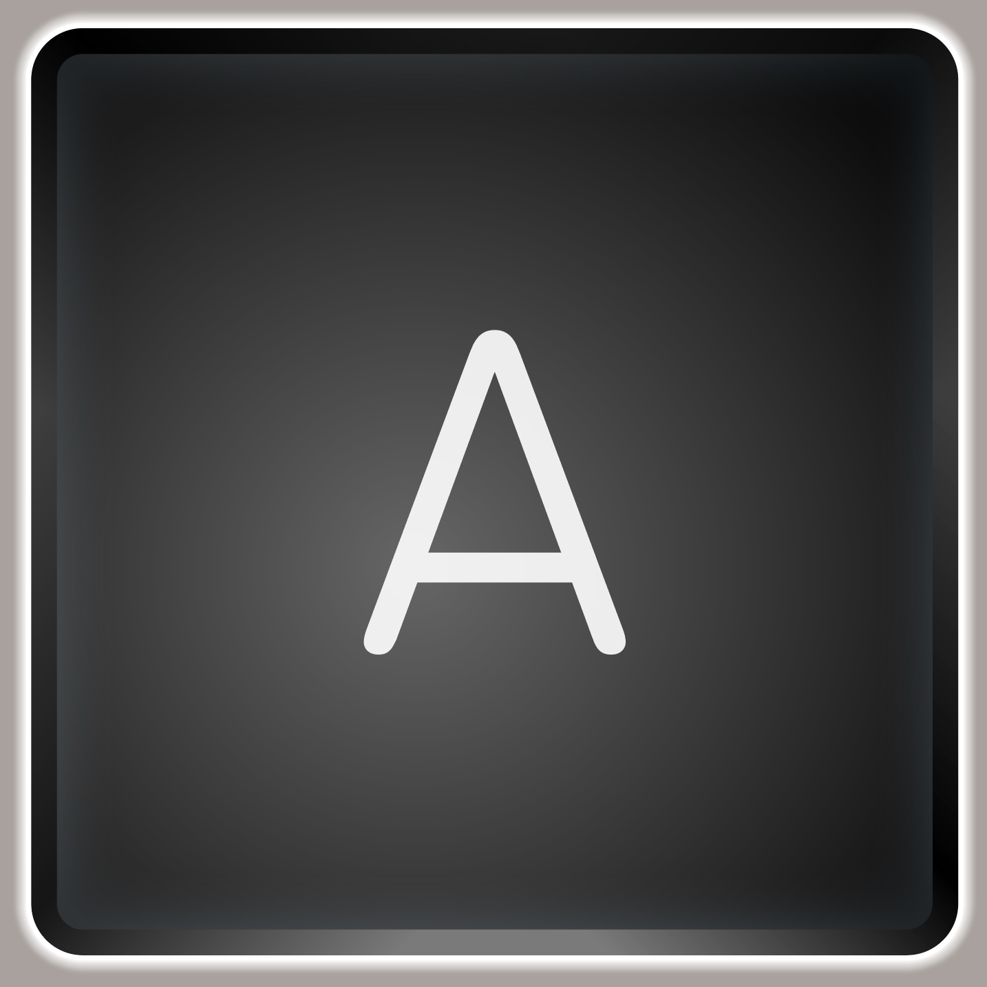 A type that looks like a keyboard key created in Adobe illustrator