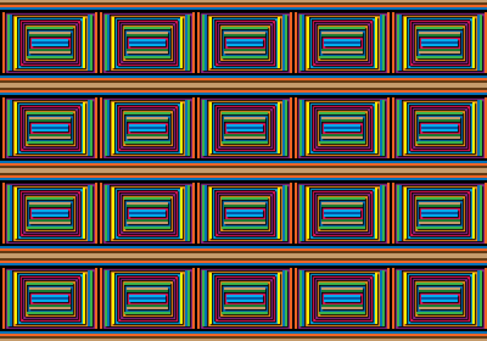 The flat version of the coffer illusion