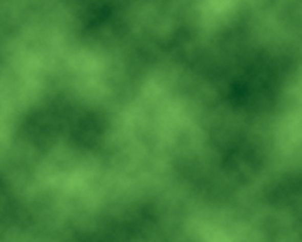 Green repeating clouds pattern created in Photoshop