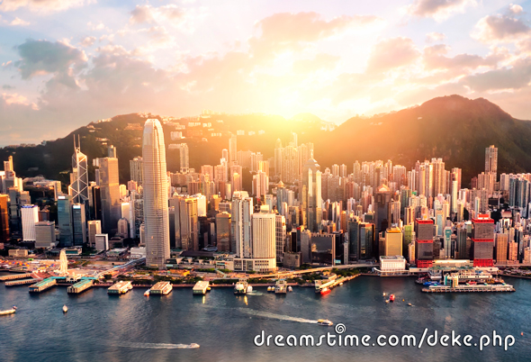 Hong Kong skyline via Dreamstime.com/deke.php