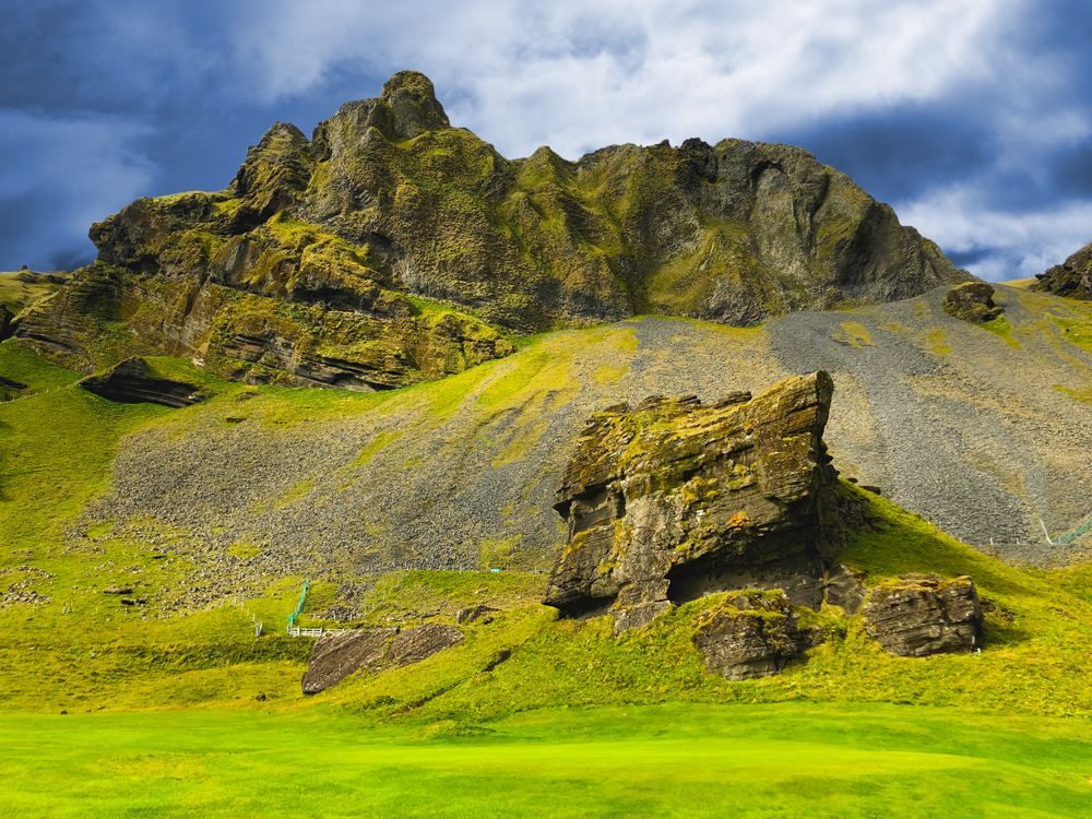 An Icelandic landscape created in Photoshop for the iPad