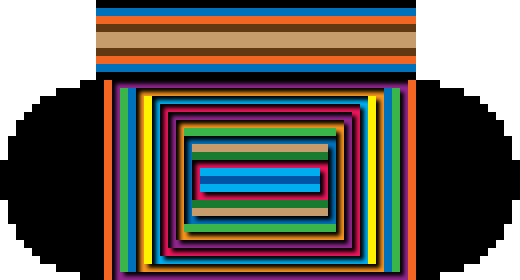 Many rectangles from which the optical illusion pattern is created