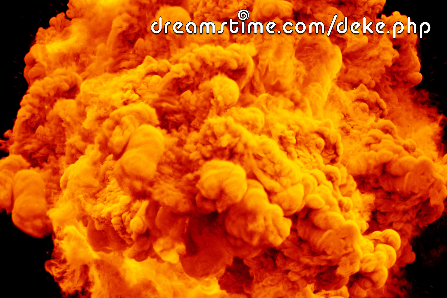 A giant orange explosion from www.dreamstime.com/deke/php