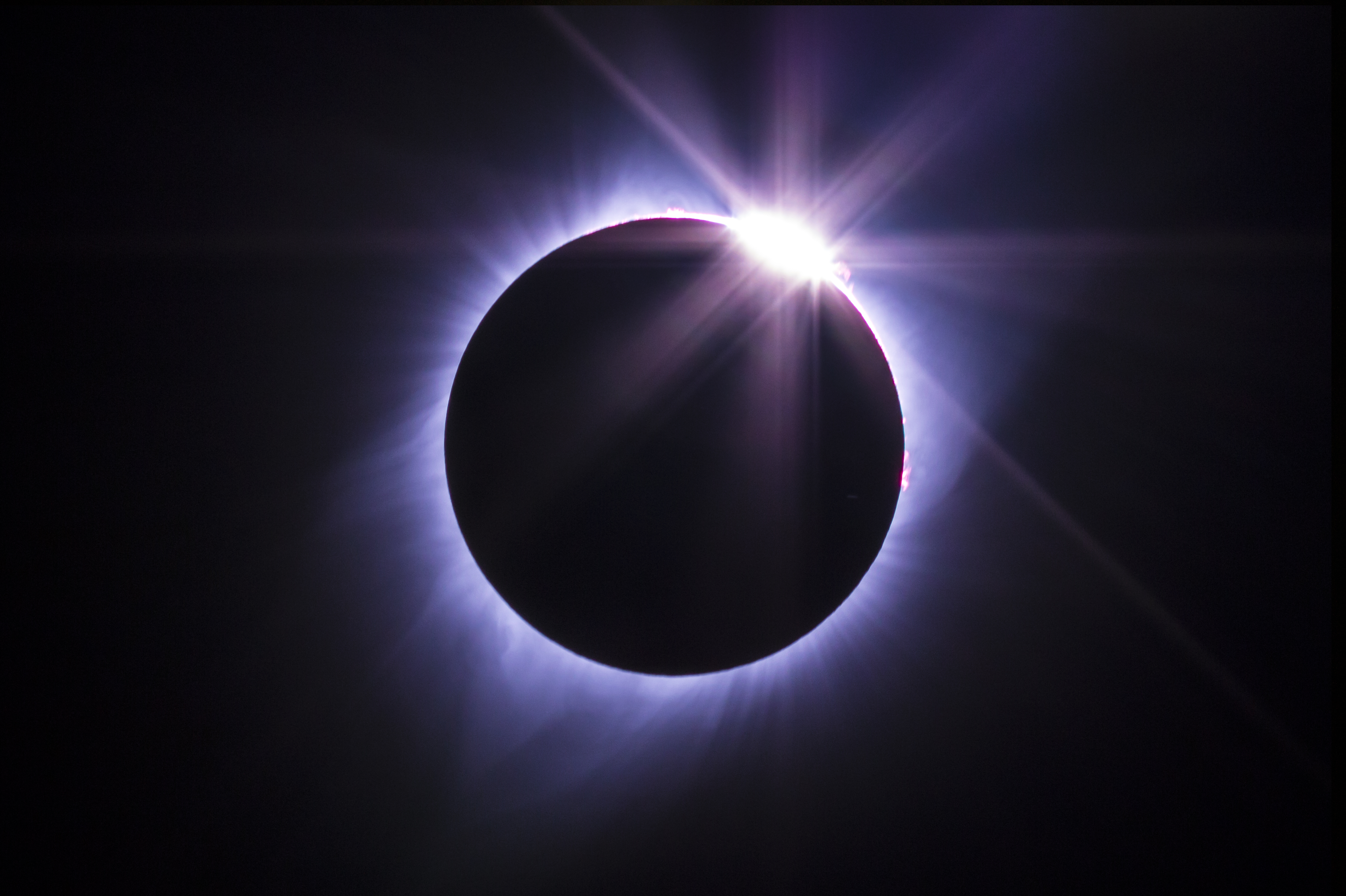 The diamond ring effect during totality