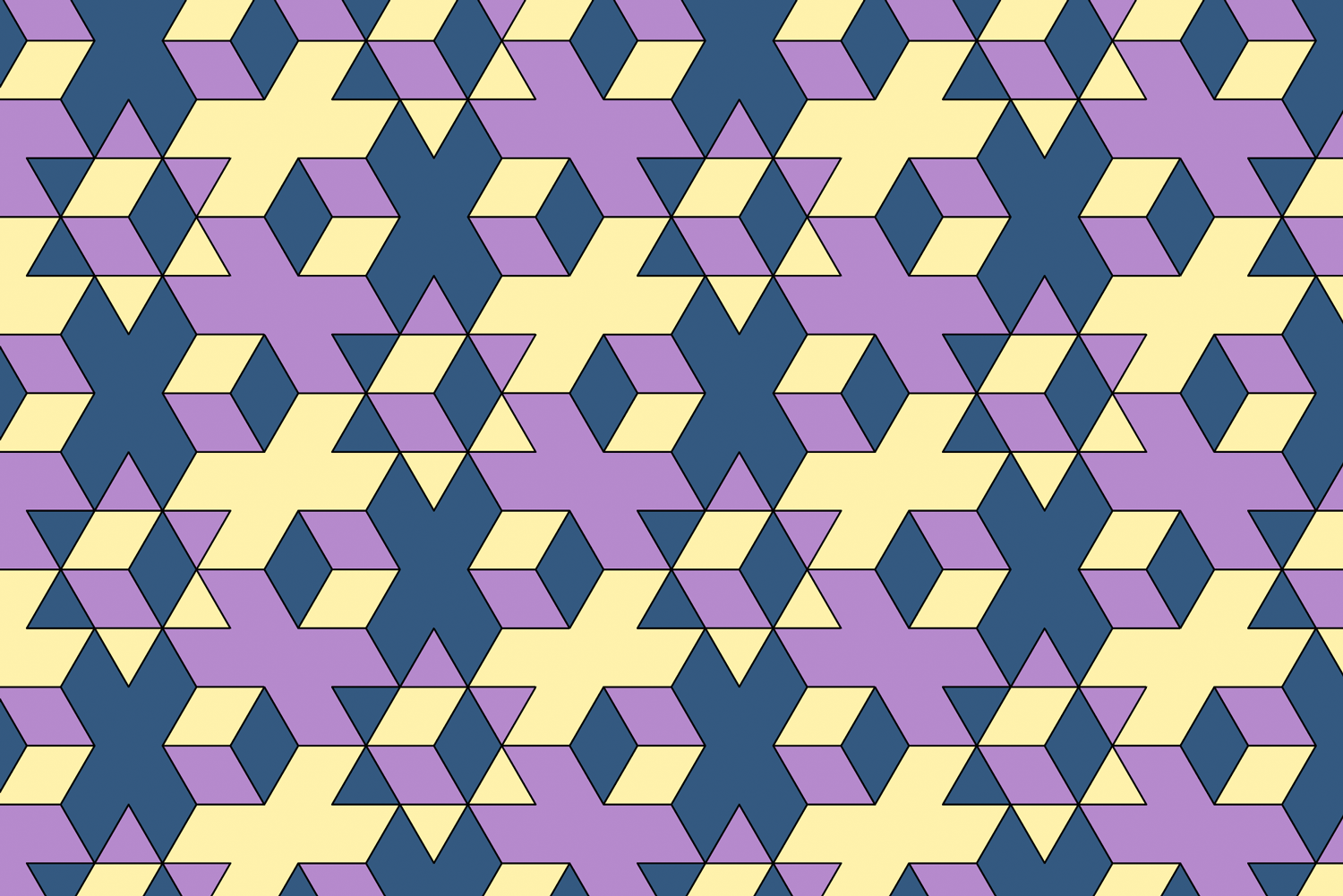 A pattern created from the gobstopper shape in Adobe Illustrator