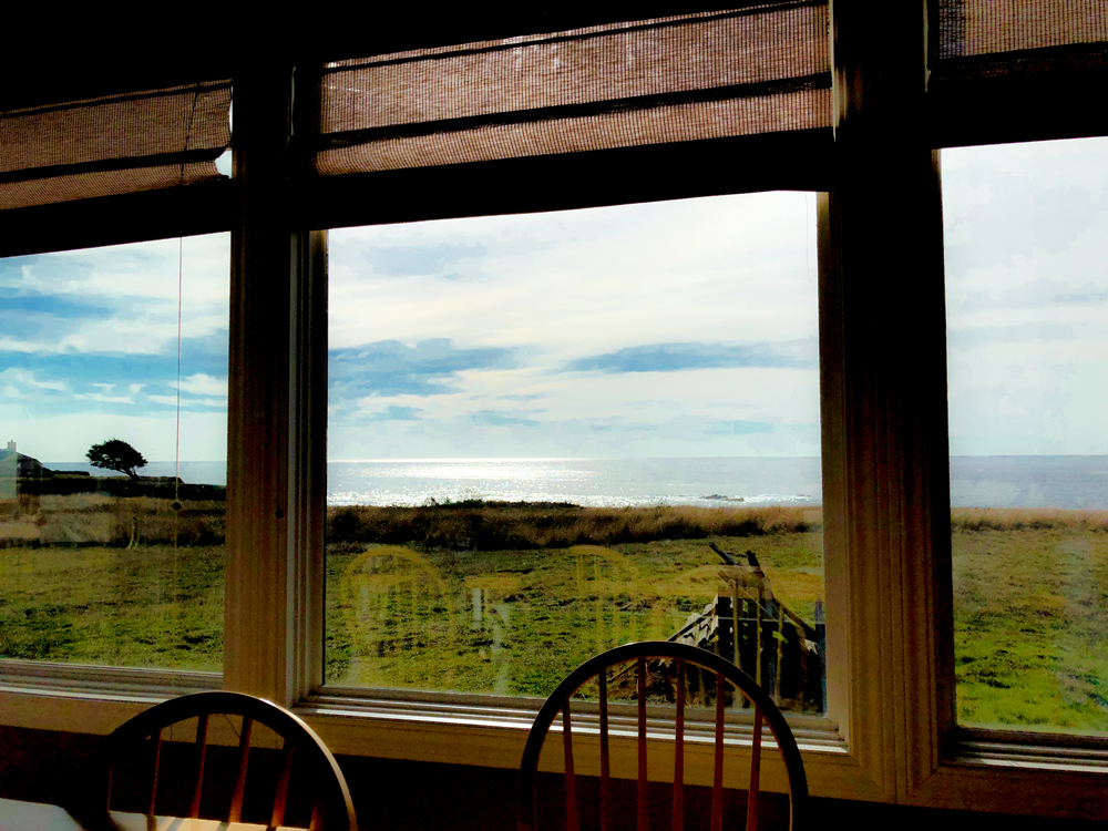 The view from our Sea Ranch vacation spot