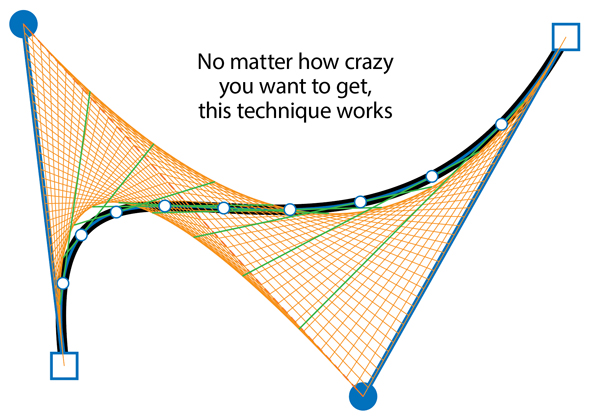 A complex set of lattice lines inside Adobe Illustrator