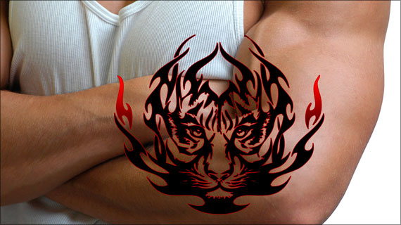 Photoshop CS5: Illustrator smart object as tattoo