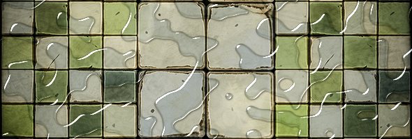 Fake water droplets created with Photoshop